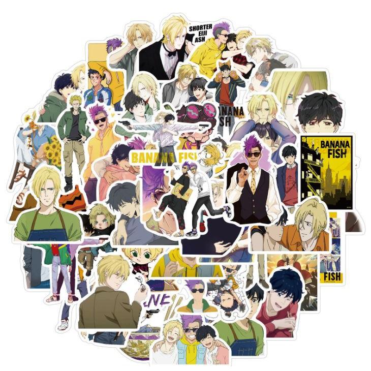 Sticker dán cao cấp Anime Nhật Bản BANANA FISH Cực COOL ms#152