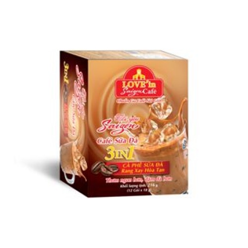 DIscount 10% GIAMGIASUA Cà Phê Sữa Rang Xay Hòa Tan 3IN1 LOVE’IN SAIGON CAFE - Khánh Hòa NutriFoods