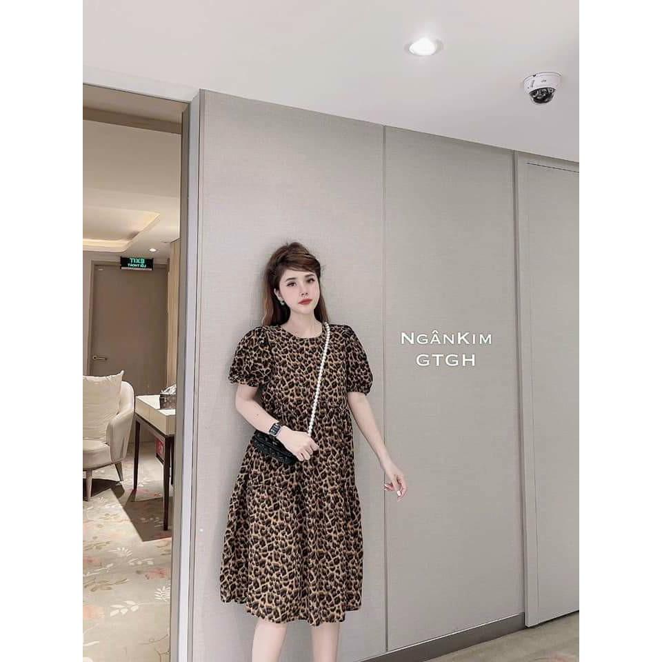 Đầm Bầu Váy Bầu cao cấp dáng suông Chất Lụa Hàn Mềm, siêu mát Thấm Mồ Hôi Tốt, Freesize từ 45 đến 70Kg