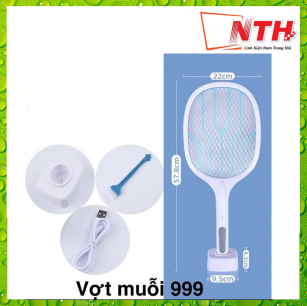 VỢT MUỖI KIÊM ĐÈN BẮT MUỖI CÓ ĐẾ CYX - D1 -NTH