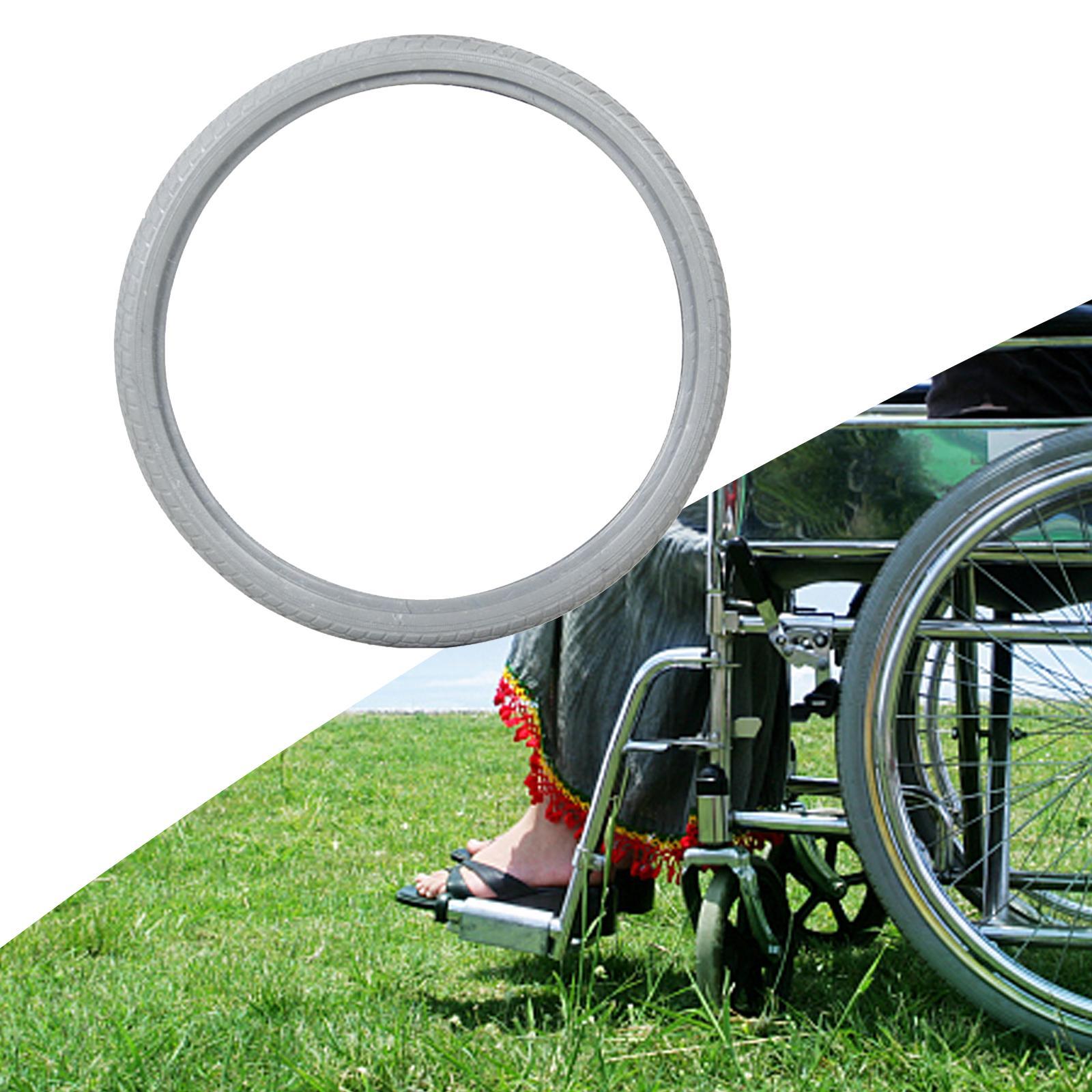 PU 16in Wheelchair Tire Solid Tires Wear Resistant Replacement Lightweight