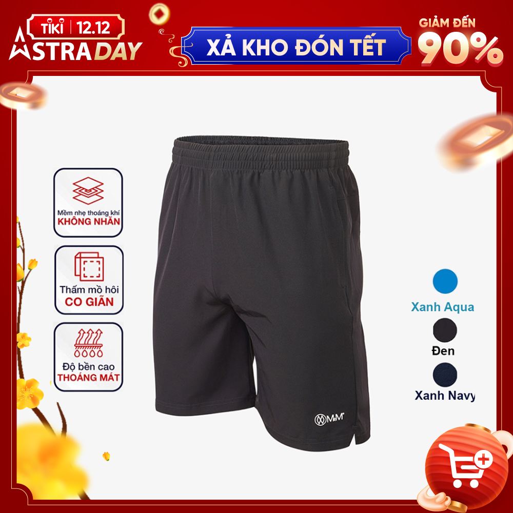 Quần đùi short gió nam thể thao Basic trẻ trung năng động, thoáng mát co giãn 4 chiều MRM Manlywear