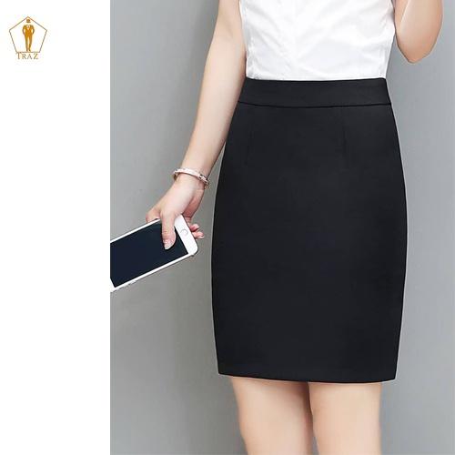 Chân Váy A Chớm Gối TRAZ Công Sở Kiểu Dáng Đơn Giản
