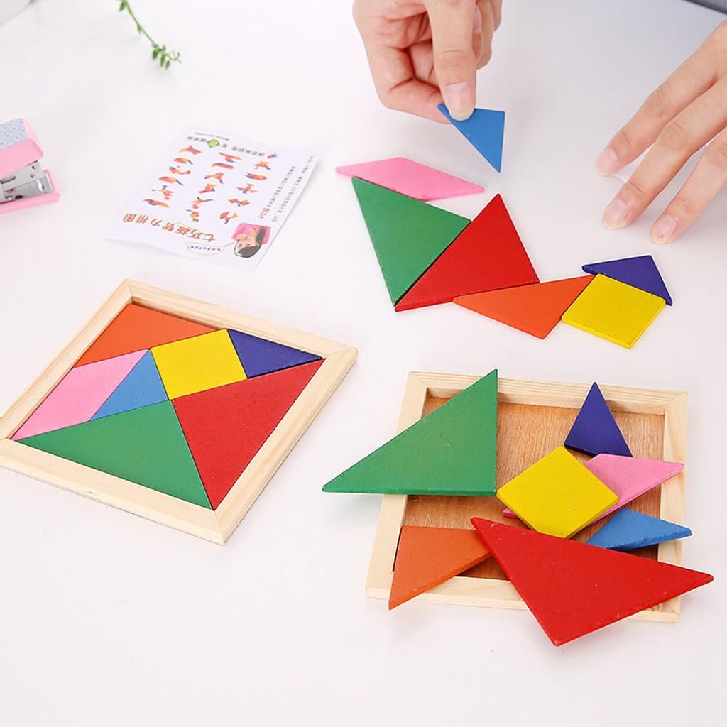 Bộ Xếp Hình Trí Uẩn TANGRAM Babo Đồ Chơi Thông Minh Bằng Gỗ Cho Bé