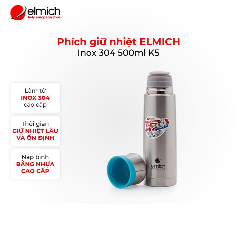 Phích giữ nhiệt ELMICH Inox 304 500ml K5 EL-6386