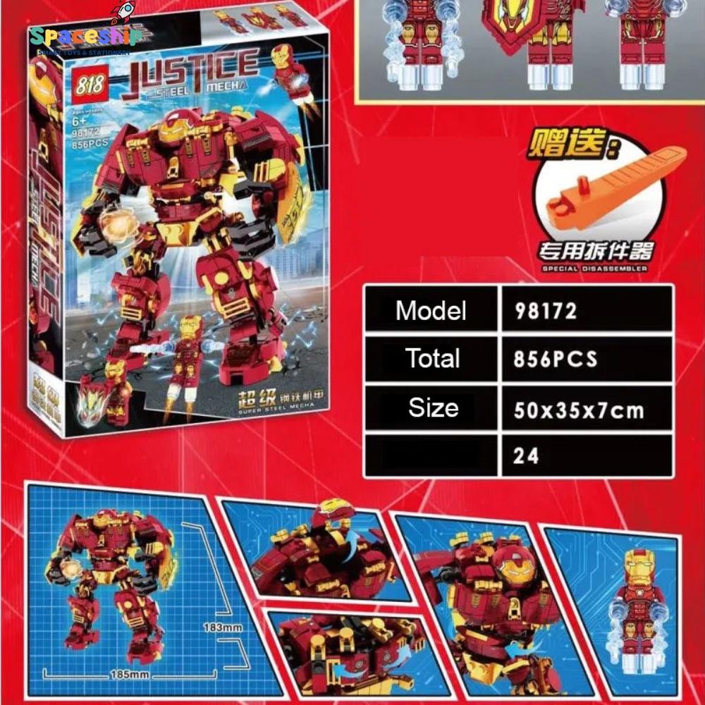 Đồ Chơi Lắp Ráp Mô Hình Iron Man Hulkbuster 856 Mảnh Ghép