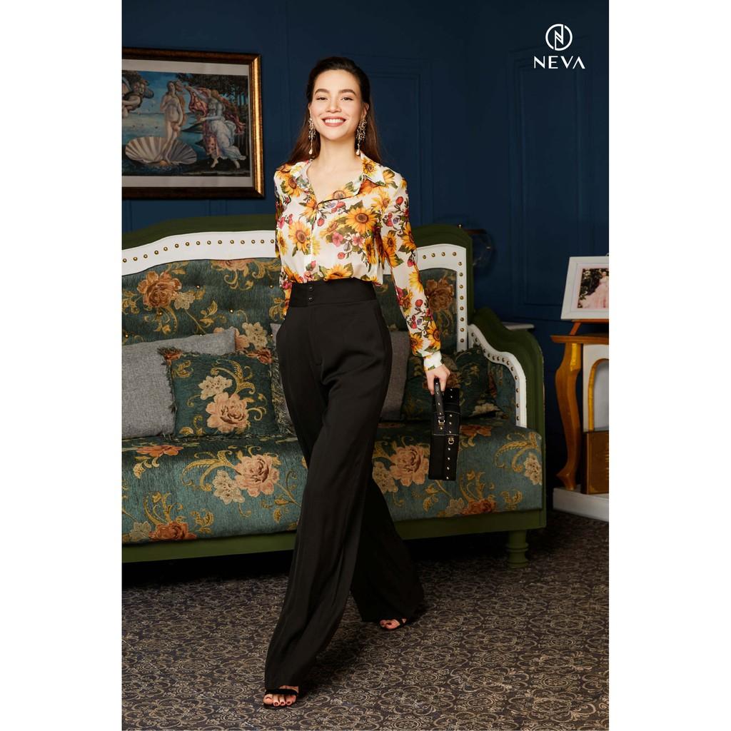 Sơ mi cổ đức hoa hướng dương NEVA