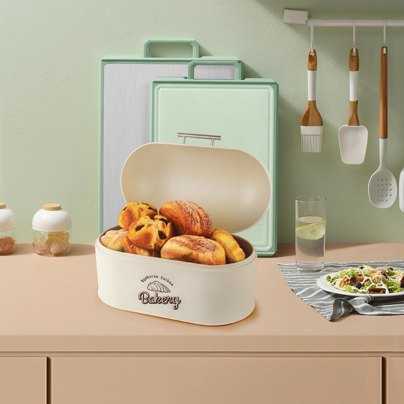 Metal Bread Box Bin Bread Storage Container Bin for Coffee Shop Cookies