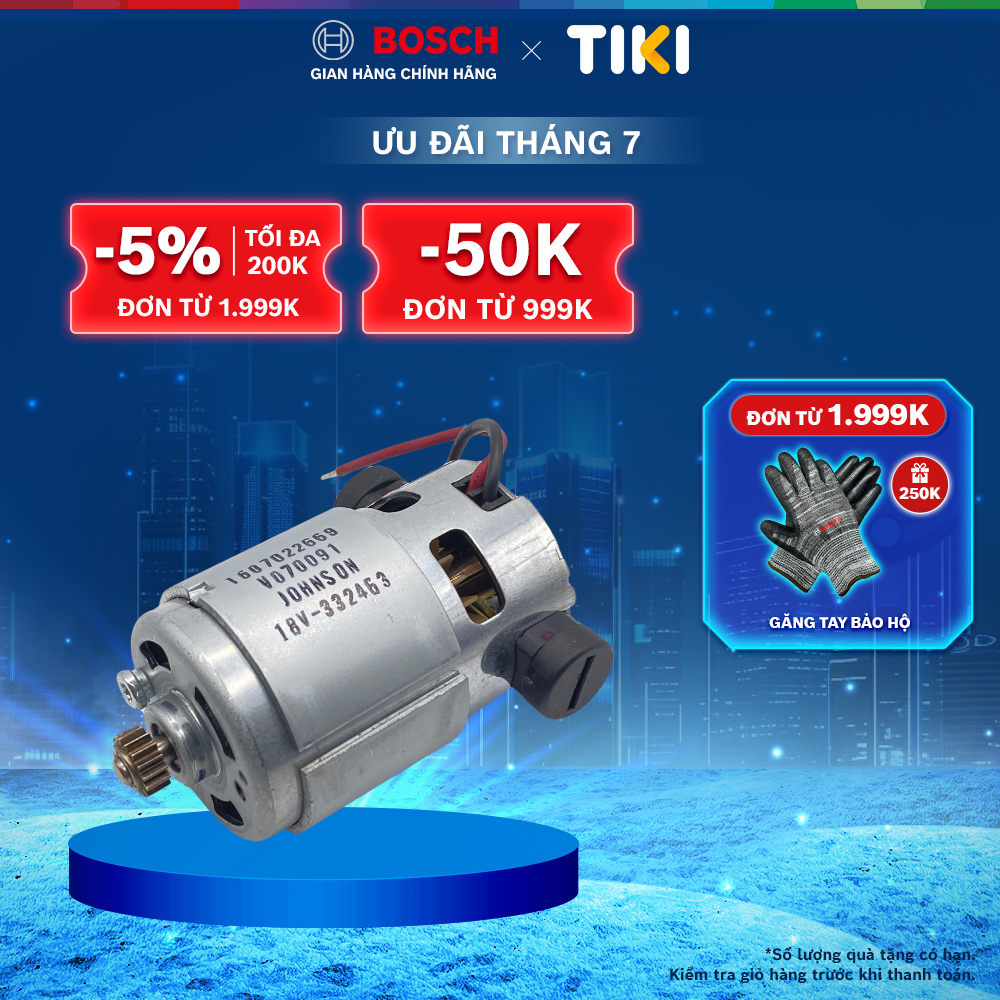 Động cơ DC (12V, 18V) phụ tùng máy Bosch chất lượng chuẩn Đức