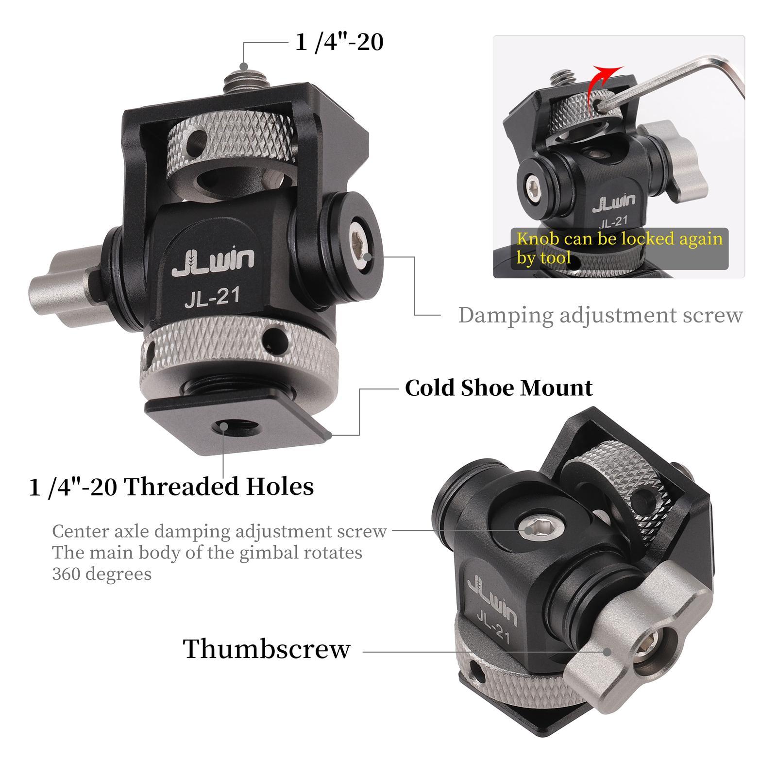 Camera Monitor Mount Angle Adjustable Retractable Fits Positioning Pin