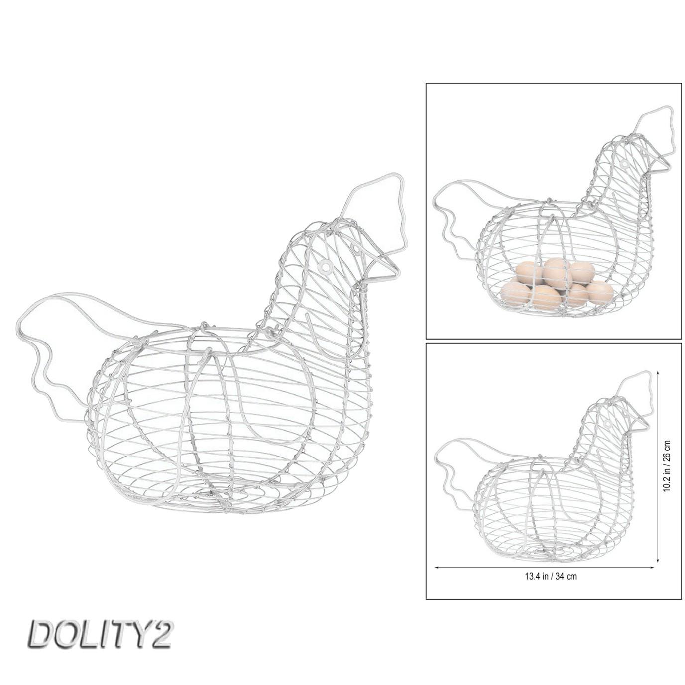 Hộp đựng trứng hình gà bằng dây sắt tiện dụng