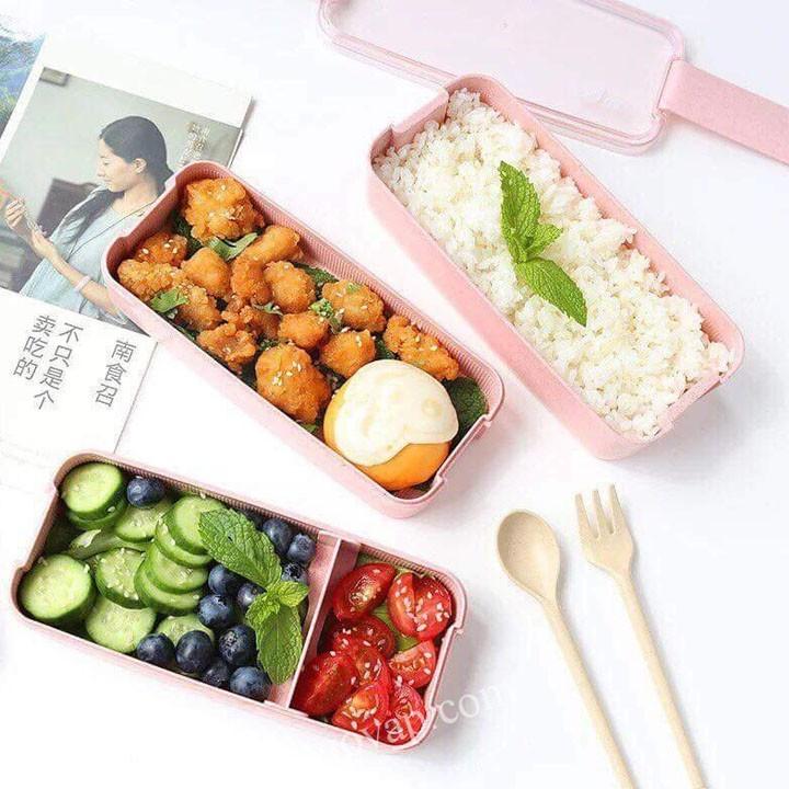 HỘP CƠM 3 TẦNG LÚA MẠCH LUCH BOX 900ML