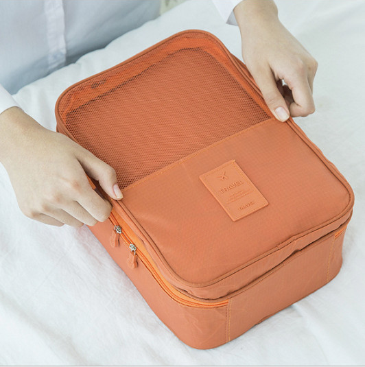 Túi Đựng Giày Cao Cấp, Túi Du Lịch Hàn Quốc, chống thấm ngăn mùi, xếp gọn đa năng trong vali túi Bag in Bag. 