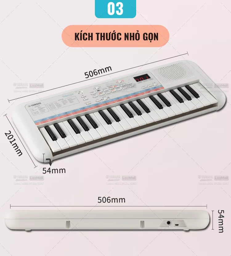 Đàn Organ điện tử (Keyboard) YAMAHA cho bé PSS-E30 với nhiều hiệu ứng âm thanh, phù hợp cho trẻ em dưới 6 tuổi