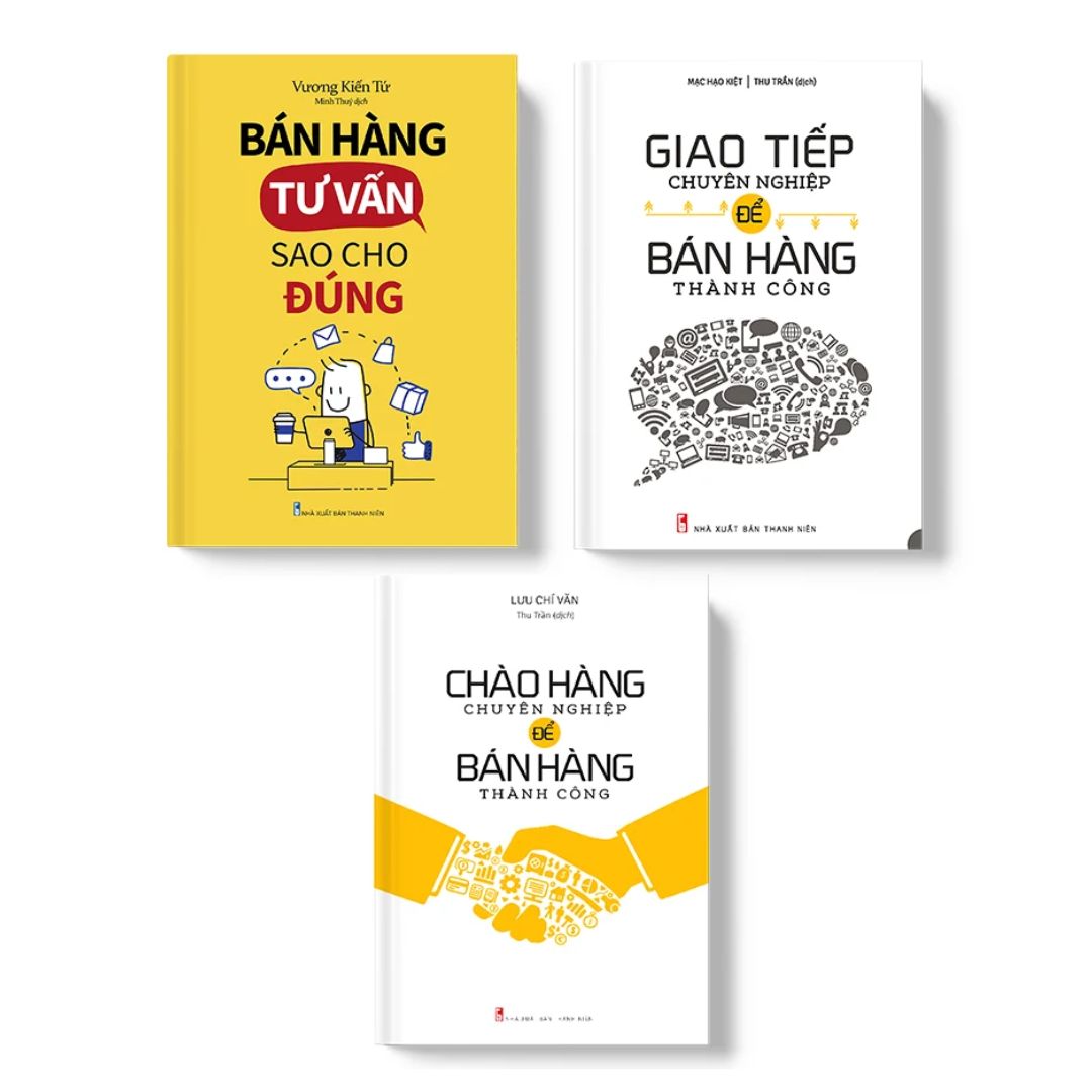 Combo sách - 3 Cuốn Cẩm Nang Tư Vấn Bán Hàng