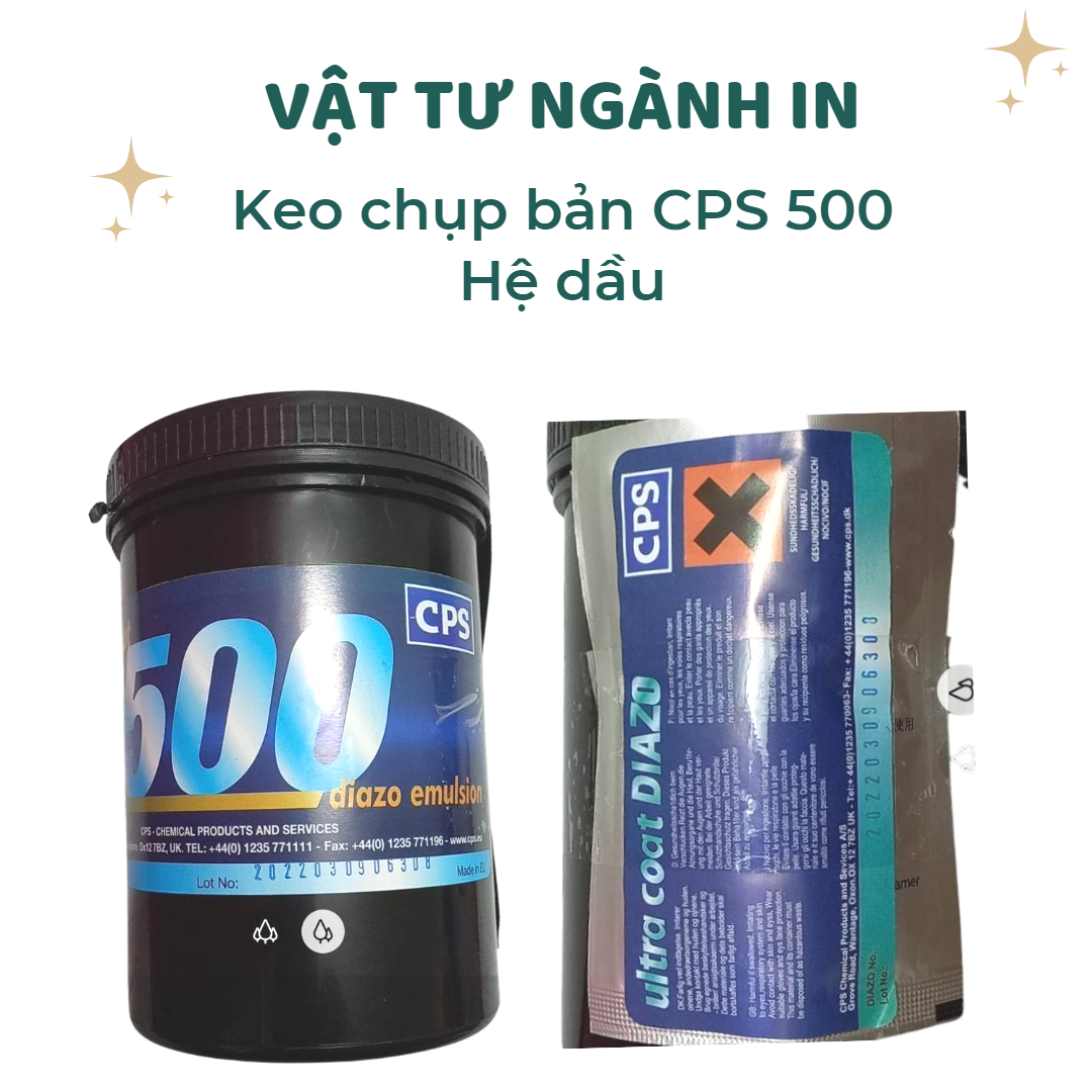 Keo chụp bản CPS 500 kèm chất bắt sáng