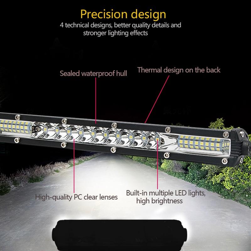 10 20 inch Đèn Led Xe hơi Làm việc Đèn LED 12V 24V Kết hợp Đèn Led tại chỗ Lũ lụt cho SUV ATV Xe tải Máy kéo