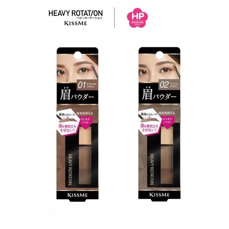 Bột Kẻ Lông Mày Chống Trôi Màu Tự Nhiên Kissme Heavy Rotation Natural Powder Eyebrow (2.3G)