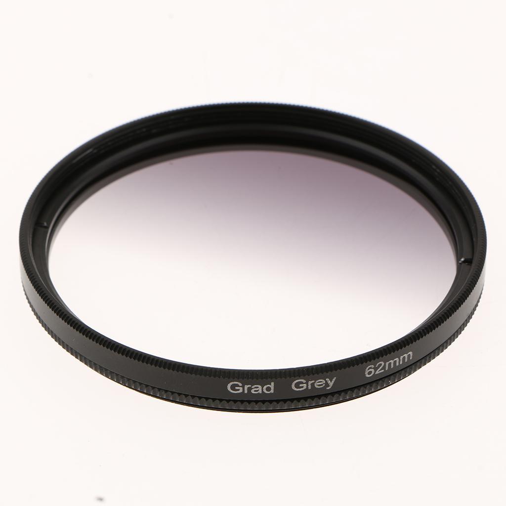 62mm Gradual Neutral Density Color Filter Set -Grey+Blue+ Purple+ Green