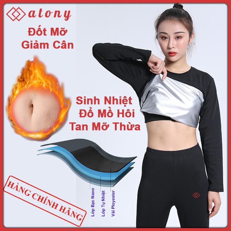 Áo Sinh Nhiệt Đổ Mồ Hôi Tan Giảm Mỡ HÀNG LOẠI 1 Áo Sinh Giữ Nhiệt Đổ Mồ Hôi Tan Giảm Đốt Cháy Mỡ Bụng Eo Vai Bắp Tay