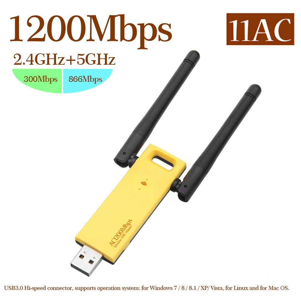 Bộ điều hợp WD-4602AC USB băng tần kép không dây 1200Mbps AC1200 USB3.0 Bộ điều hợp WiFi mạng không dây 2.4GHz / 5.0GHz Ethernet