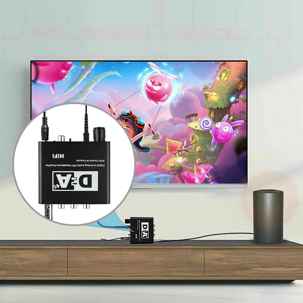 Bộ chuyển đổi âm thanh cáp quang chất lượng cao sang sang AV audio DM6677