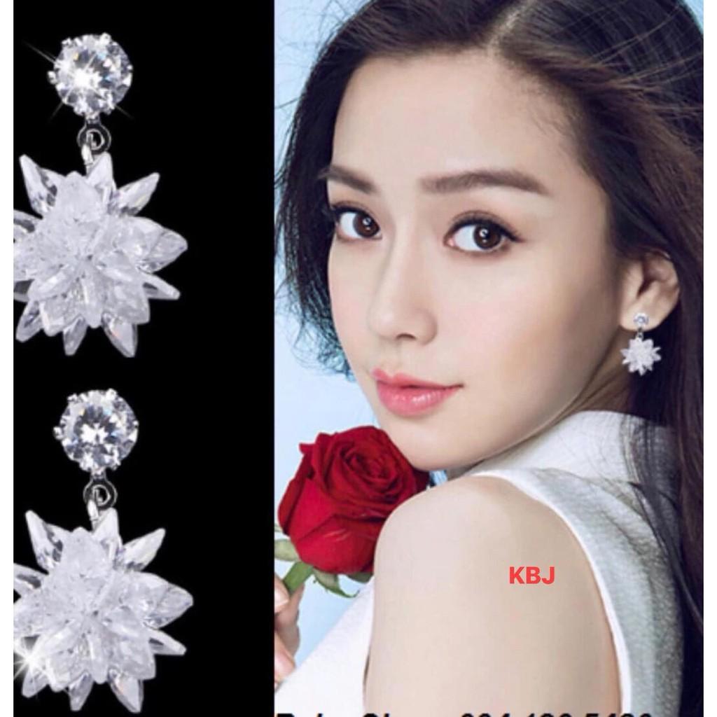 BÔNG TAI NỮ BẠC TA - BÔNG TAI HOA M60 -