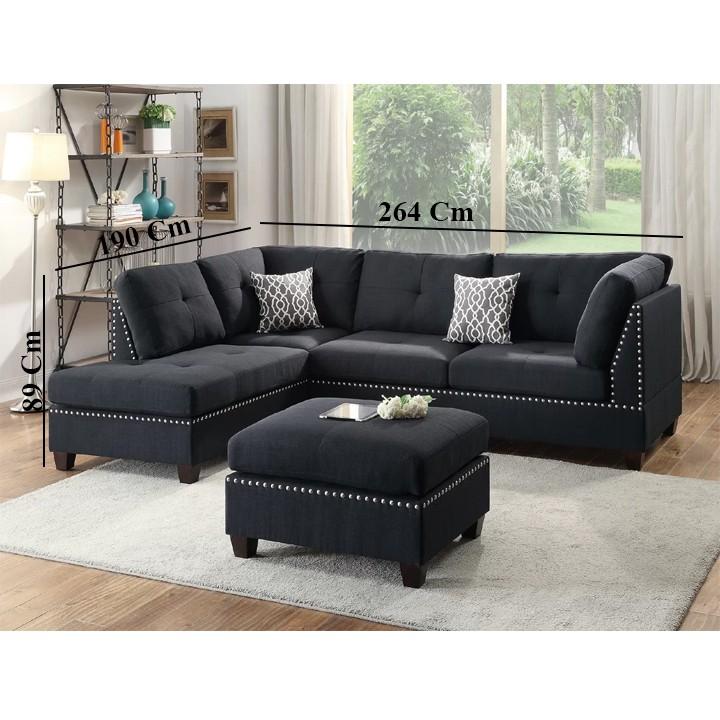 Ghế sofa góc phòng khách giá rẻ Juno Sofa HHP-SFG01-V1