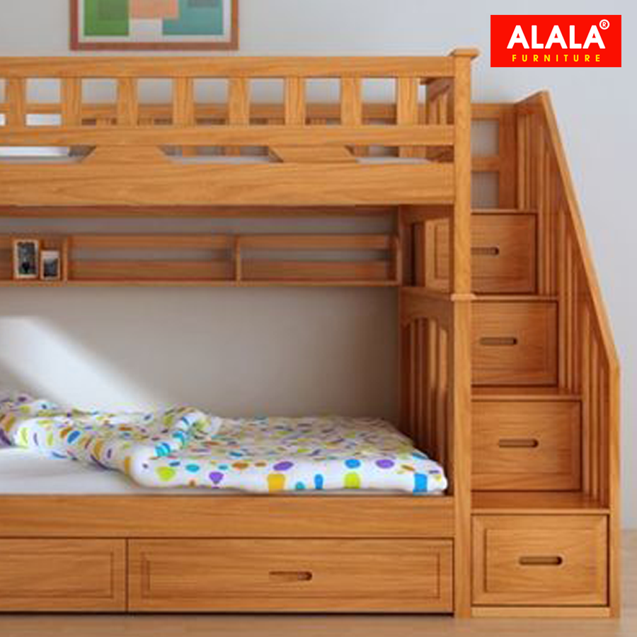 Giường tầng ALALA117 gỗ thông nhập khẩu - www.ALALA.vn® - 0939.622220