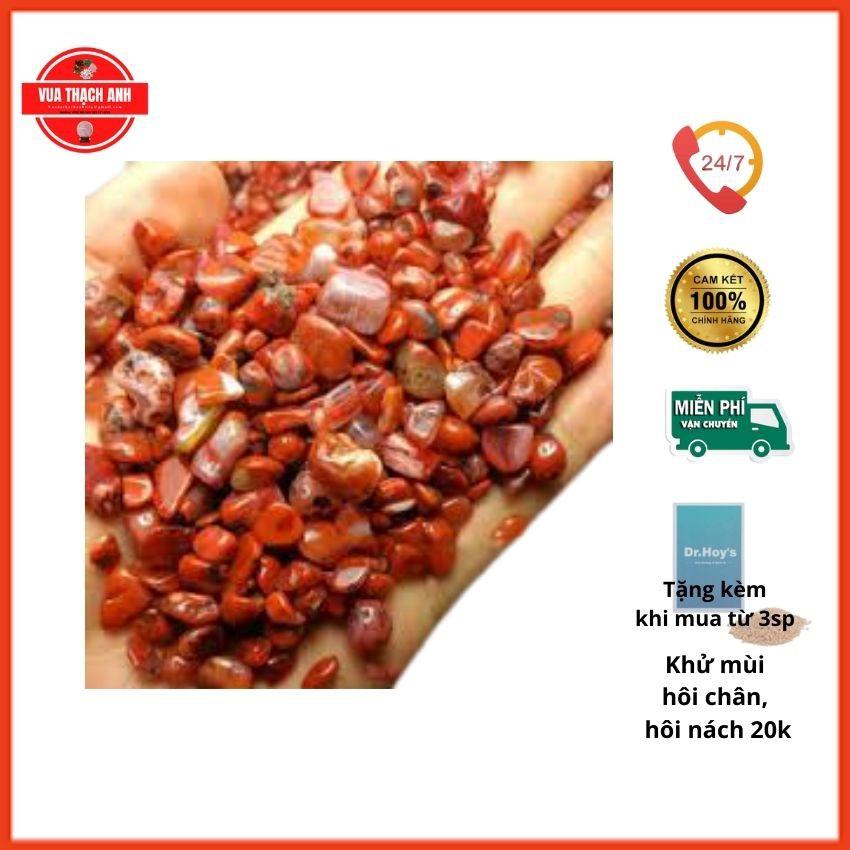 1Kg Đá Phong Thủy Vụn Màu Đỏ Rải Nền Nhà, Chơi Hồ Cá, Chậu Kiểng, Lọc Nước,...