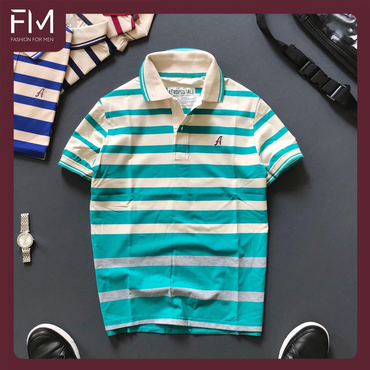 Áo Polo nam cổ bẻ ngắn tay, chất liệu cao cấp, thoáng mát, bền màu, thiết kế trẻ trung – FORMEN SHOP – FMPS060