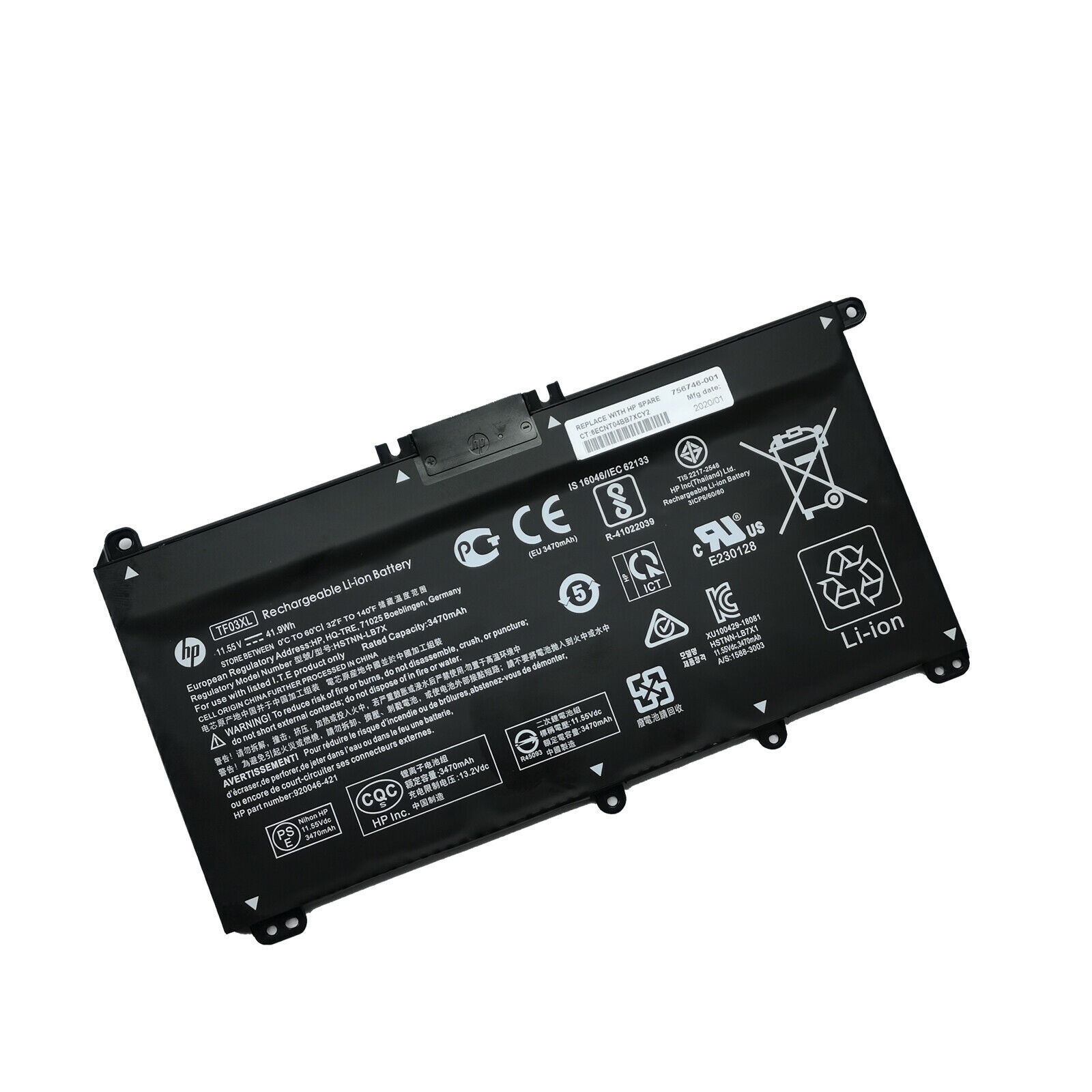 Pin dành cho Laptop HP 15 cc series 15cc 15-cc137TX 15-CC000 Model TF03XL hàng nhập khẩu