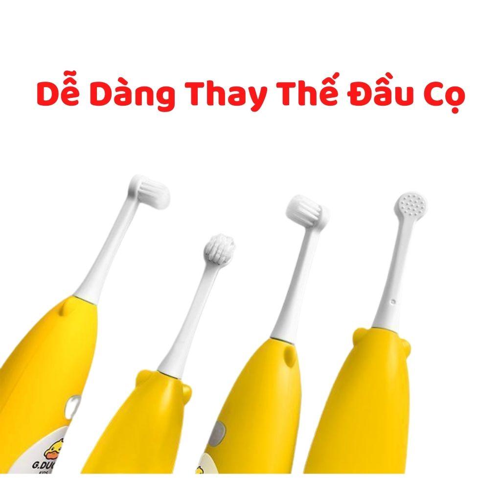 Bàn chải đánh răng điện con vịt an toàn cho bé