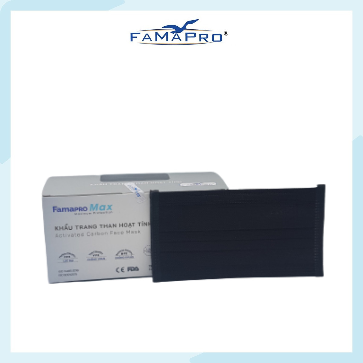 - Khẩu trang y tế kháng khuẩn 4 lớp Famapro Max - COMBO 5 HỘP