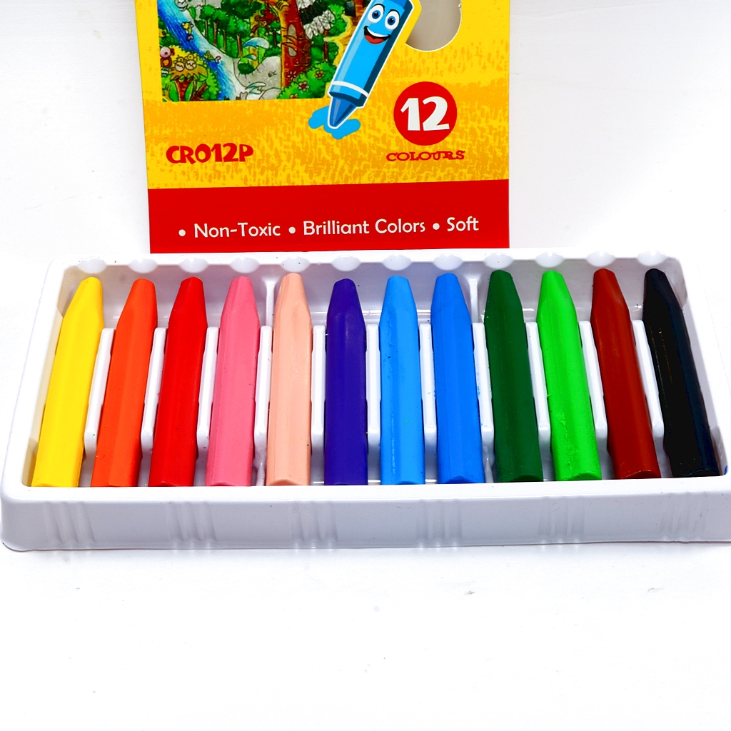Bộ sáp màu không bẩn tay cao cấp 6/ 12/ 24 màu. Sáp tẩy được