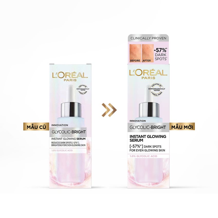 Tinh Chất L'Oreal Paris Dưỡng Sáng Da Glycolic-Bright Anti-Dark Spot Brightening Serum 30ml
