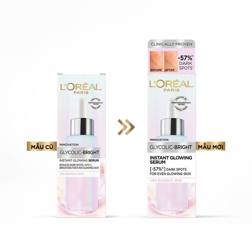 Tinh Chất L'Oreal Paris Dưỡng Sáng Da Tức Thì Glycolic Bright Instant Glowing Serum 30ml