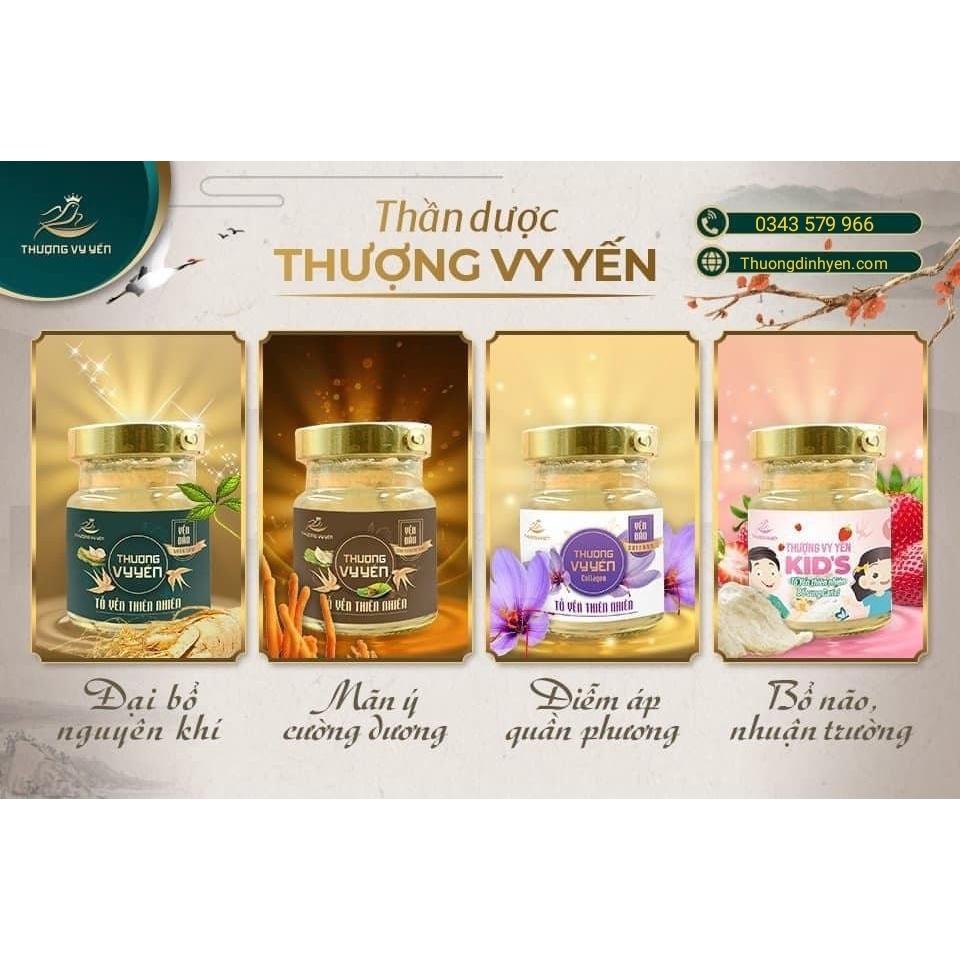 Yến Chưng Sẵn CiCi THƯỢNG ĐỈNH YẾN Thượng Vy Yến Đông Trùng, Nhân Sâm, Saffaron, kids