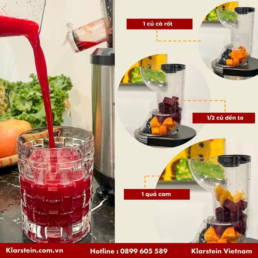 MÁY ÉP CHẬM 400W KLARSTEIN FRUITBERRY 10029378 - Hàng Chính Hãng