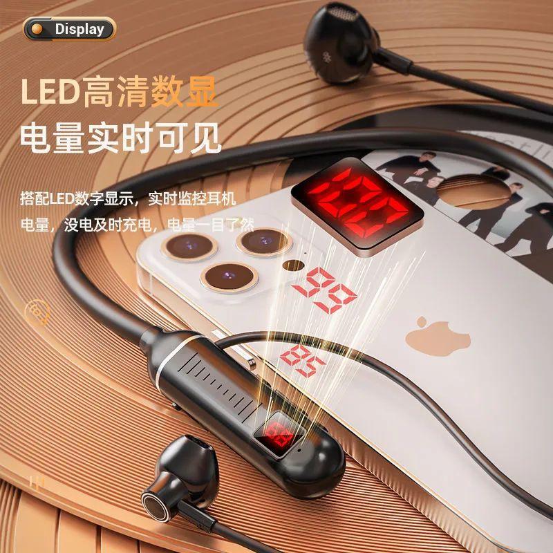 Đảm bảo chất lượng 500 giờ tuổi thọ pin dài tai nghe bluetooth không dây mới typec thẻ sạc cổ treo cổ loại vận chuyển
