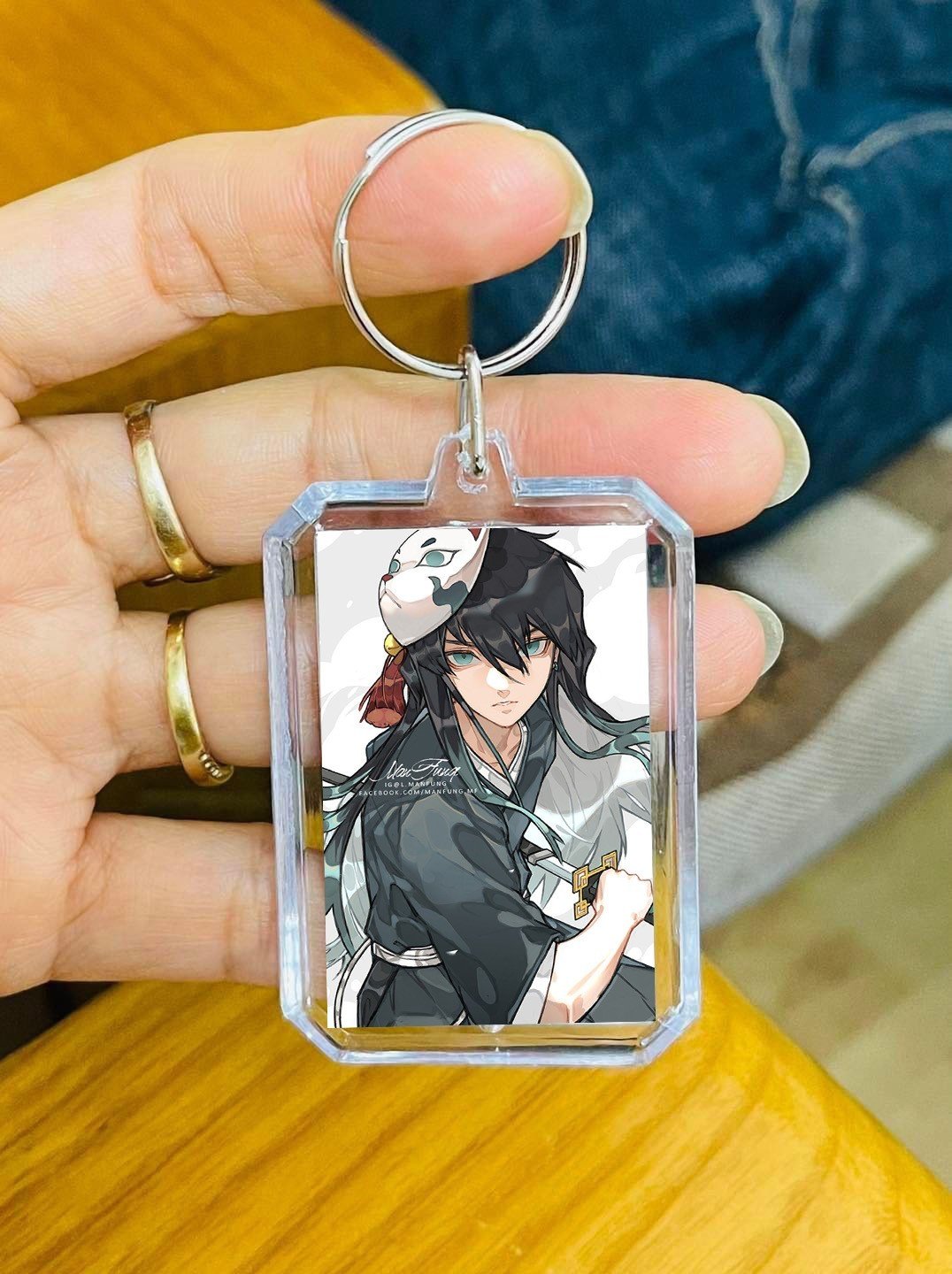 ￼Móc khoá Tokitou muichirou kimetsu no yaiba / móc  khoá hình Tokitou muichirou
