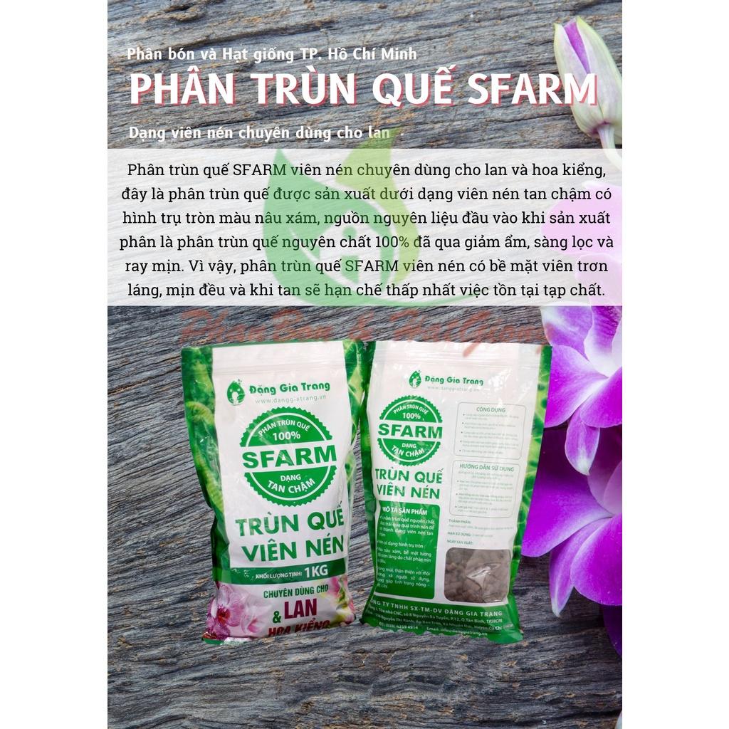 Phân Bón Trùn Quế Viên Nén Phân Tan Chậm Không Tạp Chất Sfarm 1kg - Shop Phân Bón và Hạt Giống