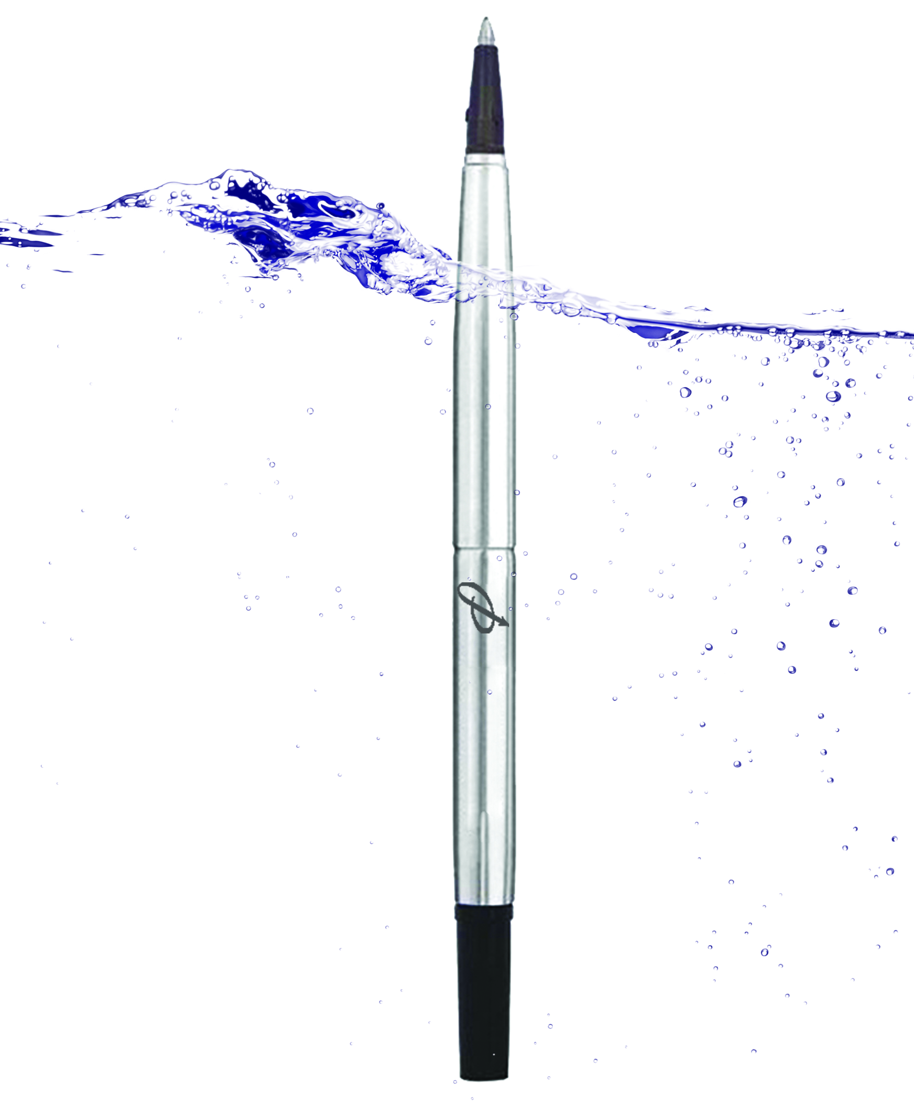 Ruột dạ bút ký, ruột bút bi cho các dòng bút Parker, Montblanc, Picasso, Lamy bi 0.5mmm siêu trơn - 2 màu đen, xanh - Xuất xứ: Pháp