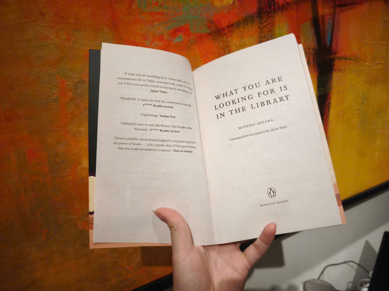Sách - What You Are Looking For Is in the Library: A Novel by Michiko Aoyama/A TIME BESTBOOK OF THE YEAR/Sách Ngoại văn