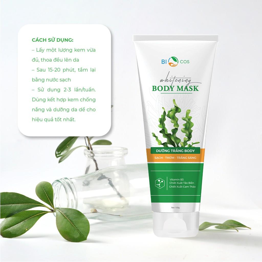 Kem Dưỡng Da Toàn Thân Whitening Body Mask 150g - Ủ Trắng, Giảm Thâm Nám, Dịu Da Thơm Mát