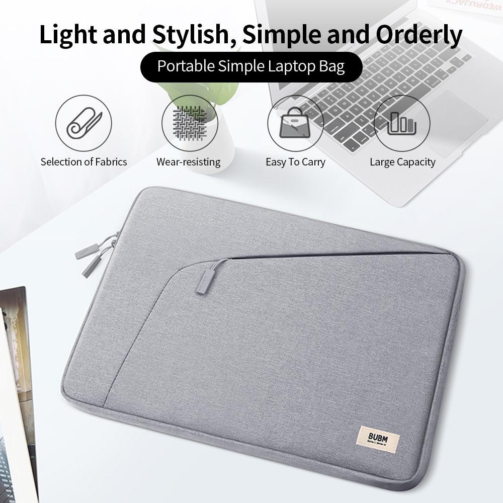 Túi đựng laptop, máy tính nhiều ngăn BUBM chống xước & chống mài mòn nhiều màu nhiều kích thước
