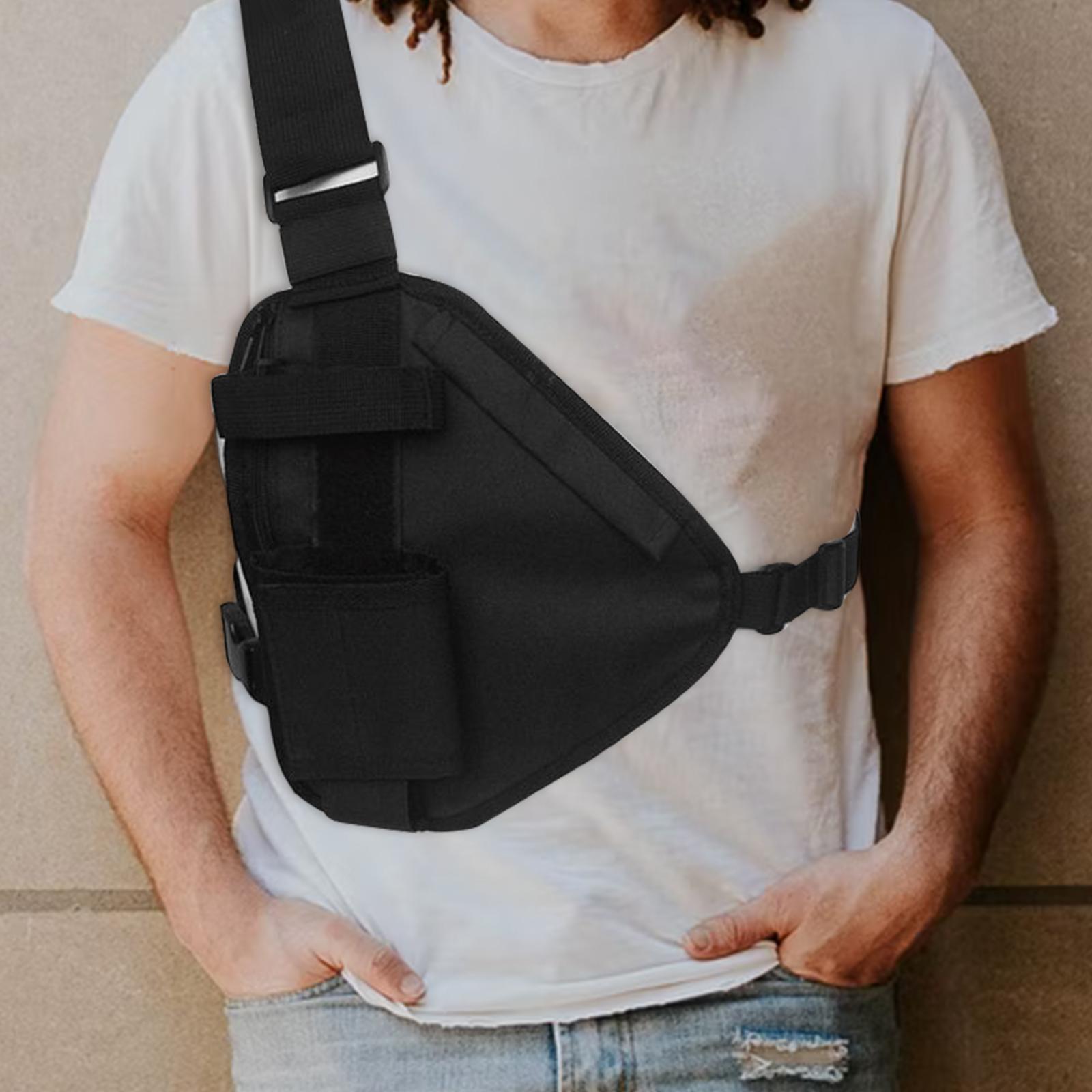 Backpack Shoulder Chest Bag with Metal Zipper for Camping