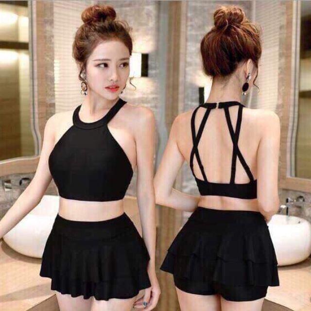 Bikini bánh bèo váy