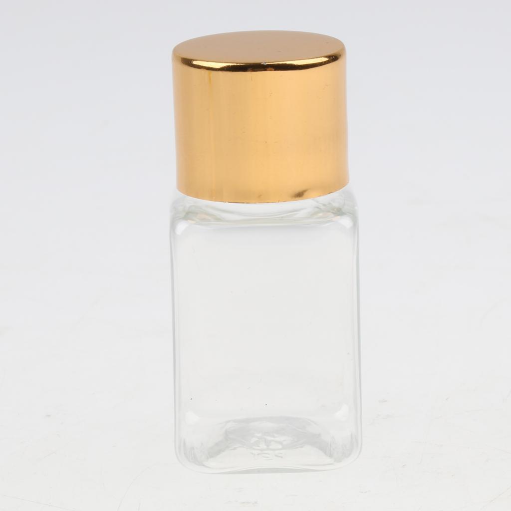 6pcs Transparent Refillable Empty Essential Oil Bottles Cosmetic Container Holder 10ml