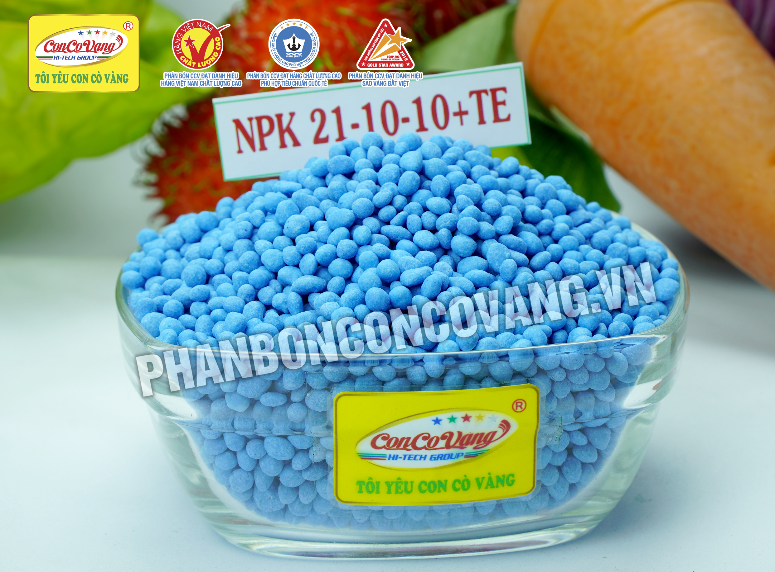 Phân Bón Hỗn Hợp NutriTech NPK 21-10-10+TE 1KG